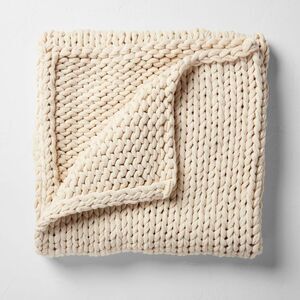 Casaluna - 50"x70" Oversized Solid Bed Throw Natural - Casalu Natural